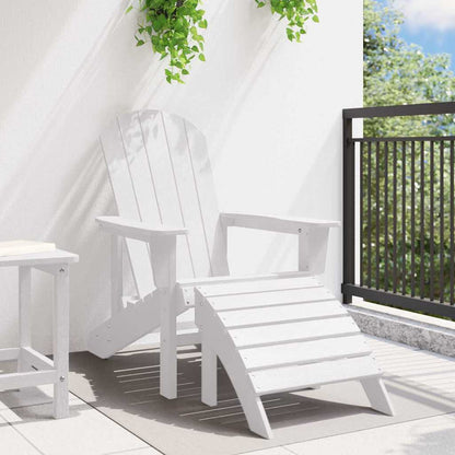 vidaXL Adirondack-Stuhl Weiß 82 x 74 x 92 cm HDPE