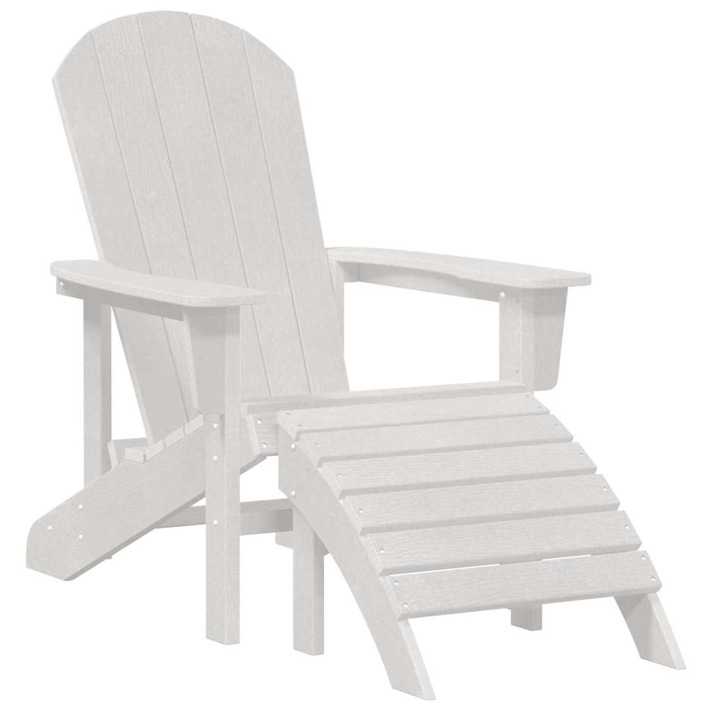 vidaXL Adirondack-Stuhl Weiß 82 x 74 x 92 cm HDPE