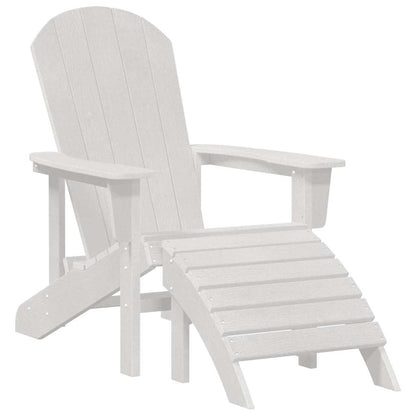 vidaXL Adirondack-Stuhl Weiß 82 x 74 x 92 cm HDPE