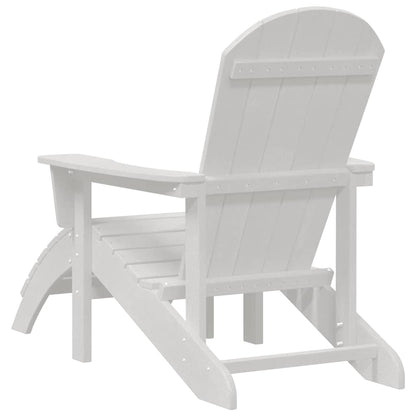 vidaXL Adirondack-Stuhl Weiß 82 x 74 x 92 cm HDPE