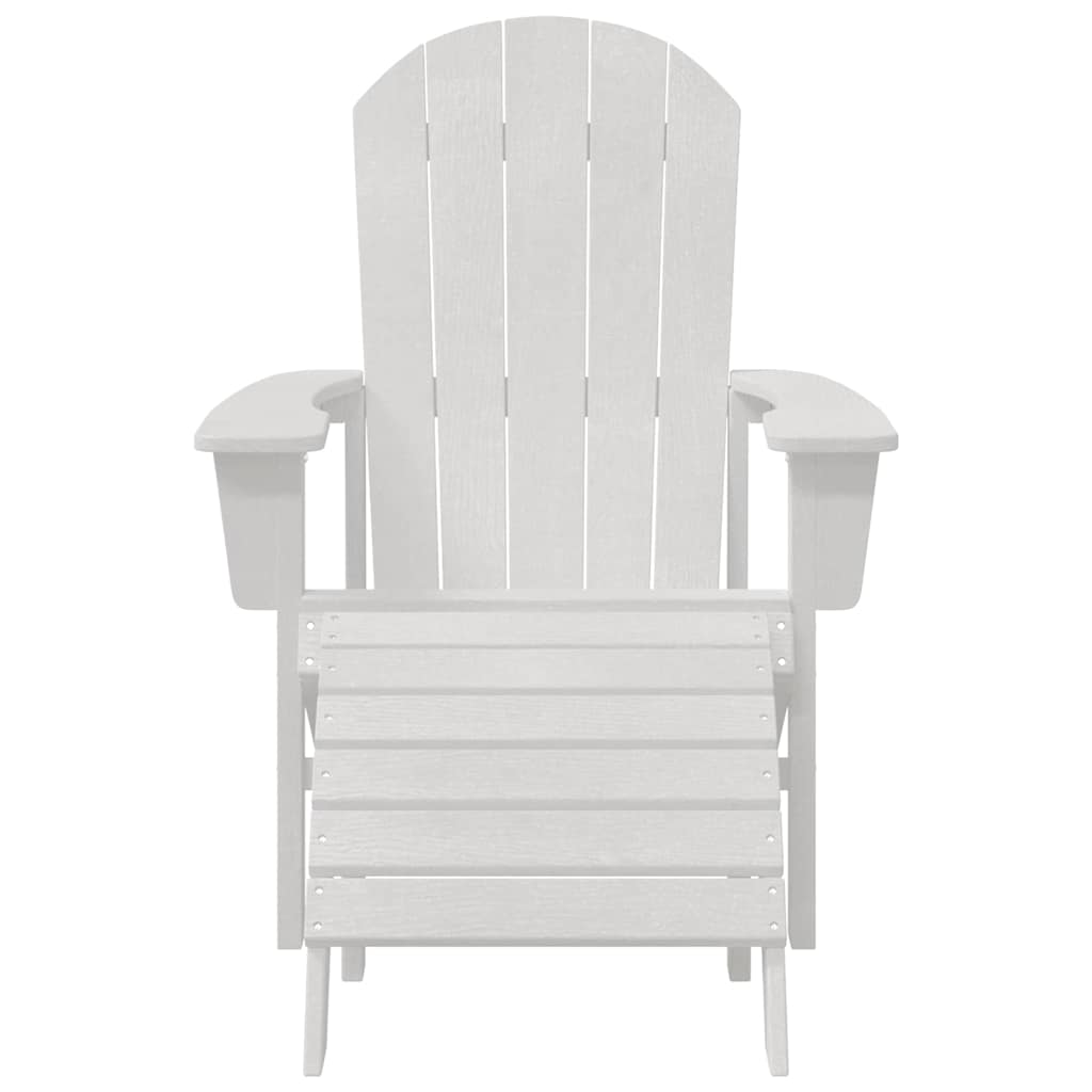 vidaXL Adirondack-Stuhl Weiß 82 x 74 x 92 cm HDPE