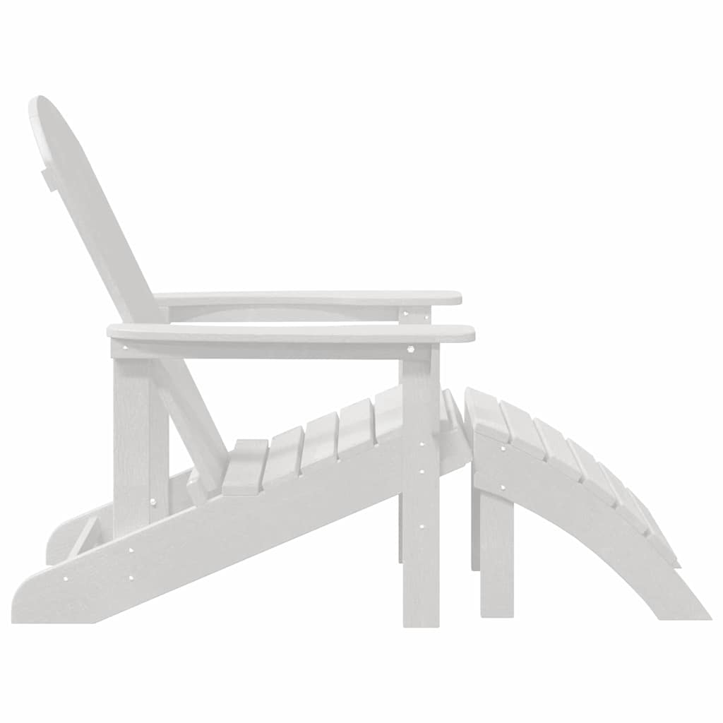 vidaXL Adirondack-Stuhl Weiß 82 x 74 x 92 cm HDPE
