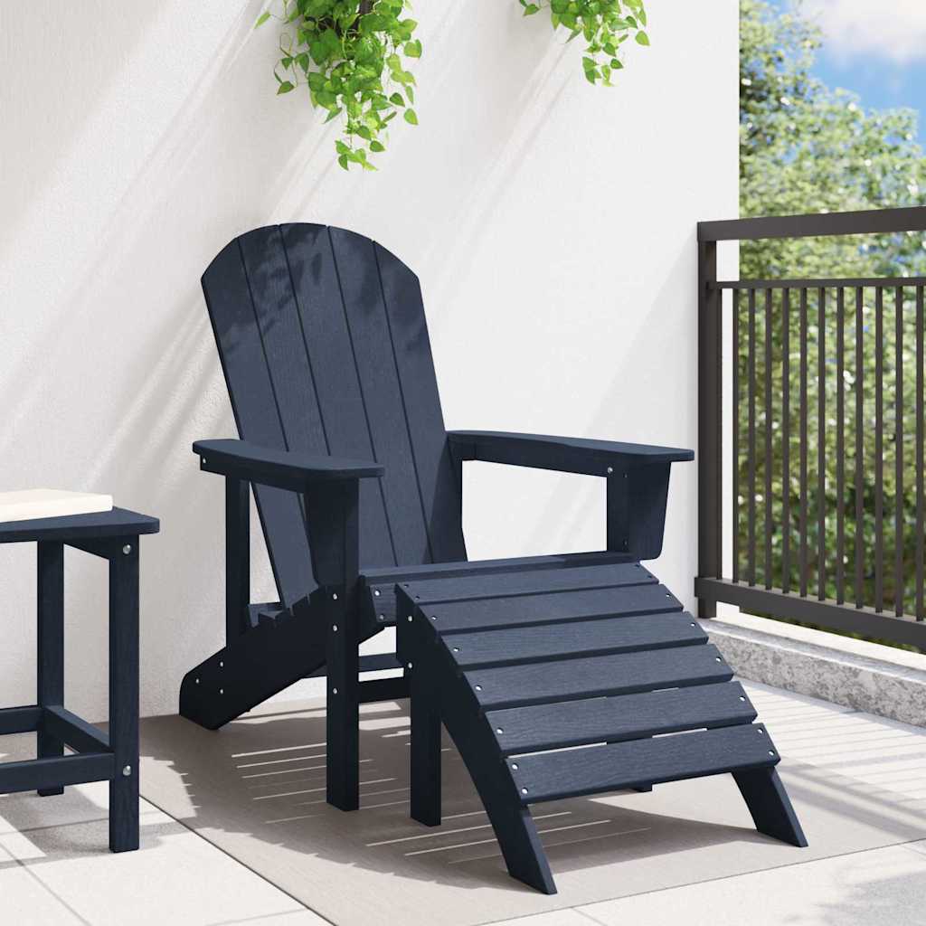 Adirondack-Stuhl Marineblau 82 x 74 x 92 cm HDPE