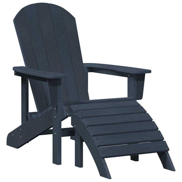 vidaXL Adirondack-Stuhl Marineblau 82 x 74 x 92 cm HDPE