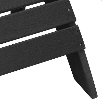 vidaXL Adirondack-Stuhl Schwarz 82 x 74 x 92 cm HDPE
