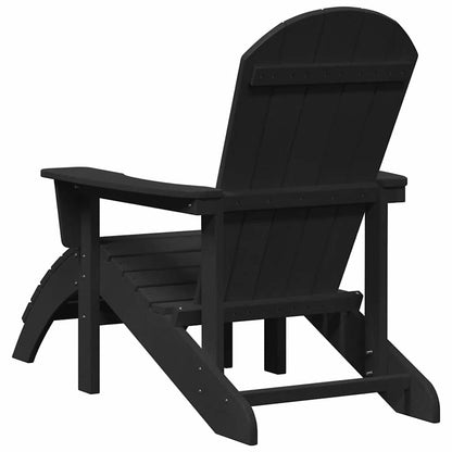 vidaXL Adirondack-Stuhl Schwarz 82 x 74 x 92 cm HDPE