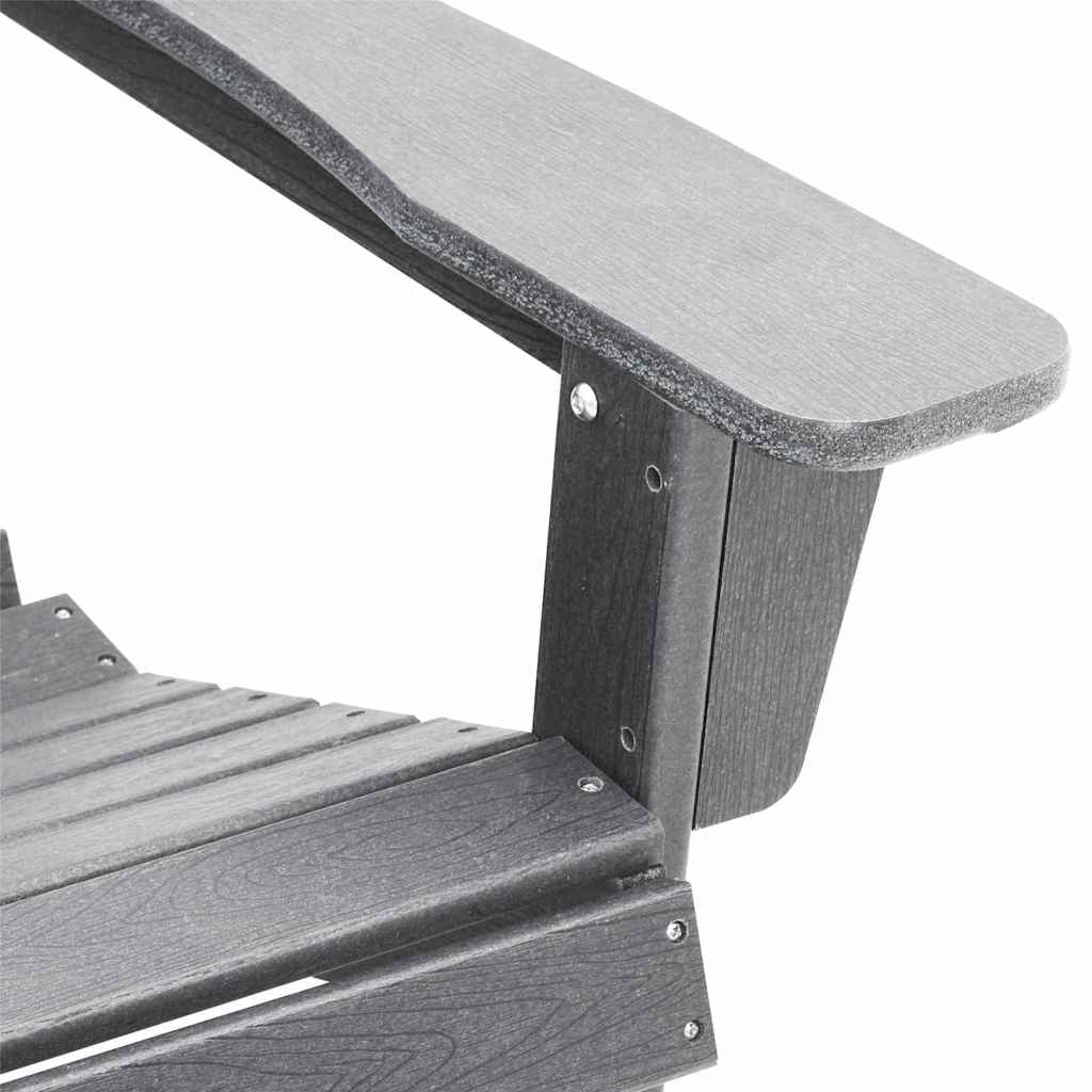 vidaXL Adirondack-Stuhl Hellgrau 74 x 82 x 92 cm HDPE