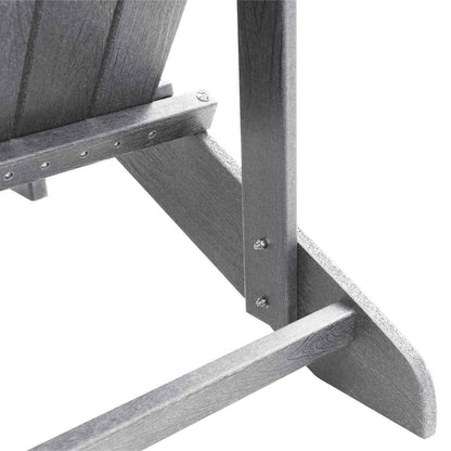 vidaXL Adirondack-Stuhl Hellgrau 74 x 82 x 92 cm HDPE