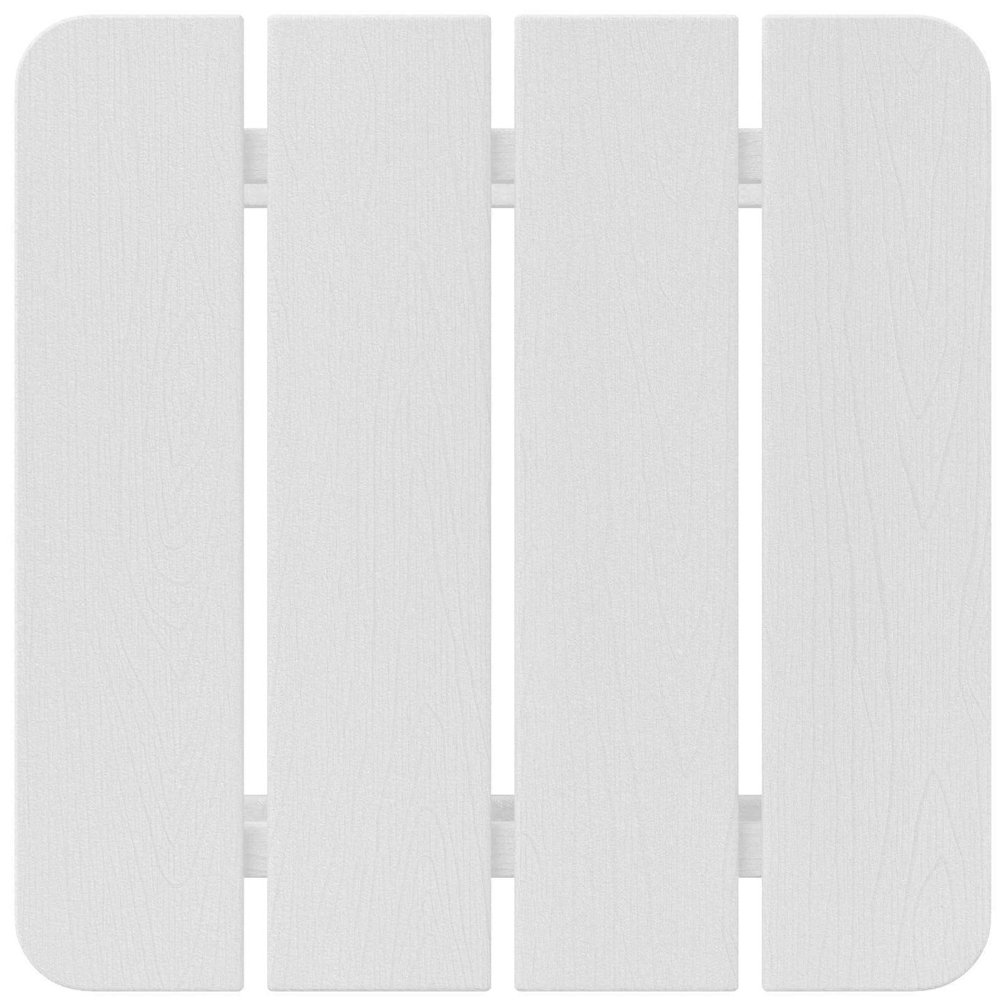 Beistelltisch Weiß 38 x 38 x 46 cm Polyethylen