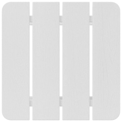 Beistelltisch Weiß 38 x 38 x 46 cm Polyethylen