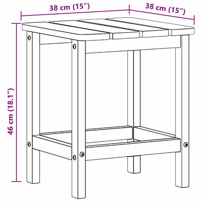 vidaXL Beistelltisch Marineblau 38 x 38 x 46 cm Polyethylen