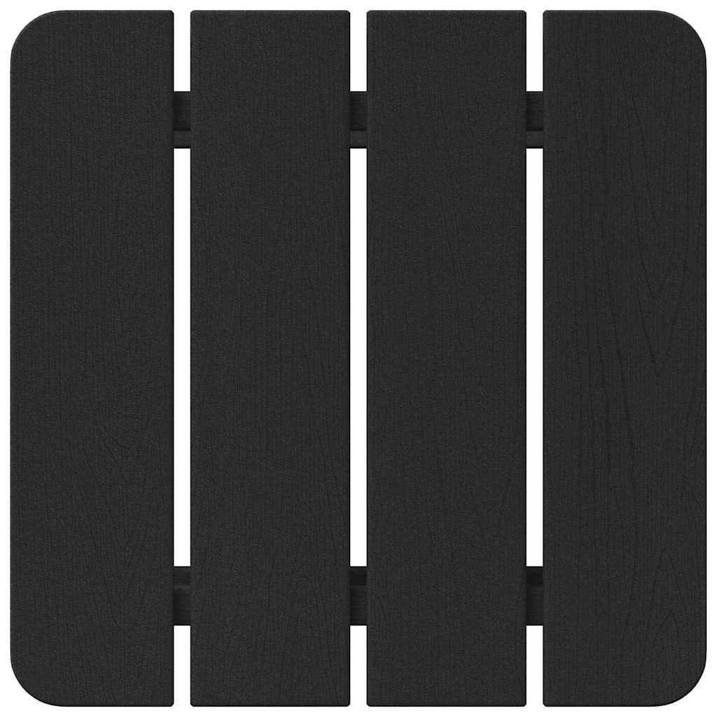 vidaXL Beistelltisch Schwarz 38 x 38 x 46 cm Polyethylen