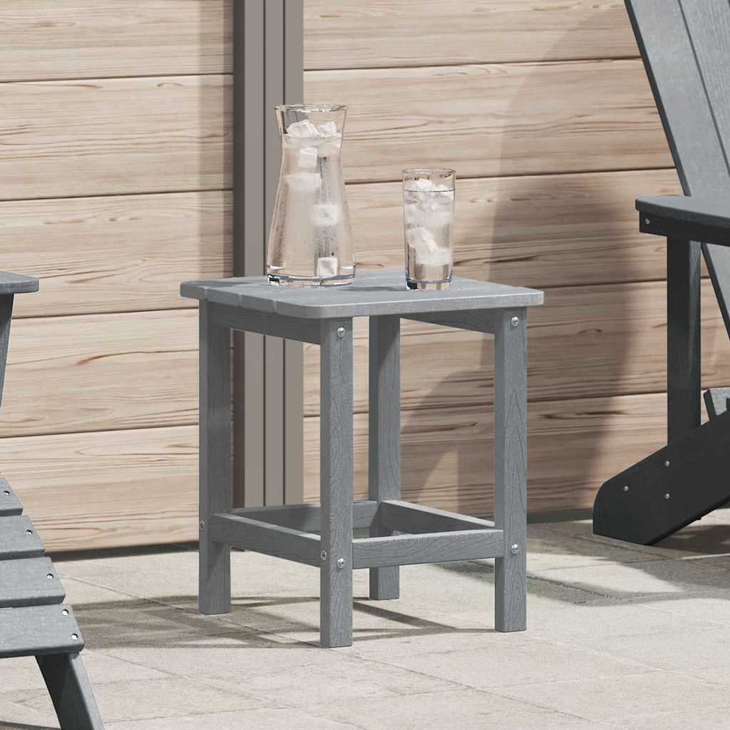 vidaXL Adirondack Beistelltisch Hellgrau 38 x 38 x 46 cm HDPE