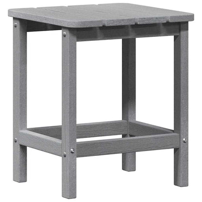 vidaXL Adirondack Beistelltisch Hellgrau 38 x 38 x 46 cm HDPE