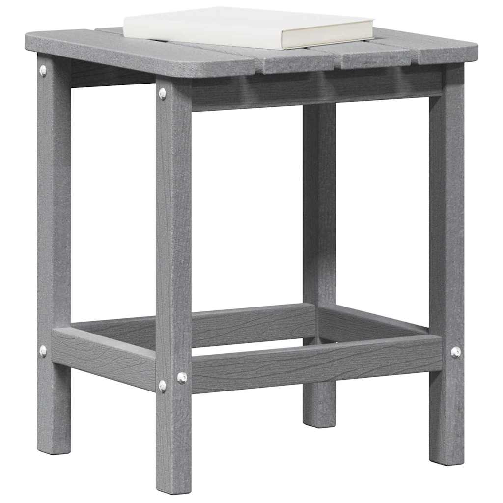 vidaXL Adirondack Beistelltisch Hellgrau 38 x 38 x 46 cm HDPE