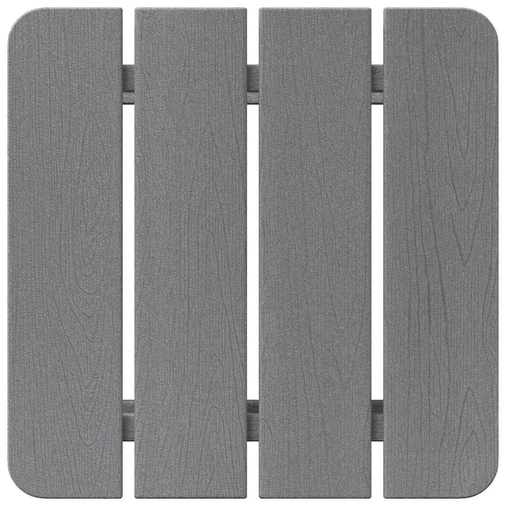 vidaXL Adirondack Beistelltisch Hellgrau 38 x 38 x 46 cm HDPE