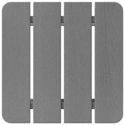vidaXL Adirondack Beistelltisch Hellgrau 38 x 38 x 46 cm HDPE