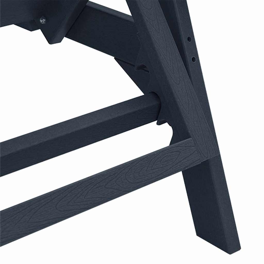 Sonnenliege Marineblau 195,5 x 53 x 98,5 cm HDPE