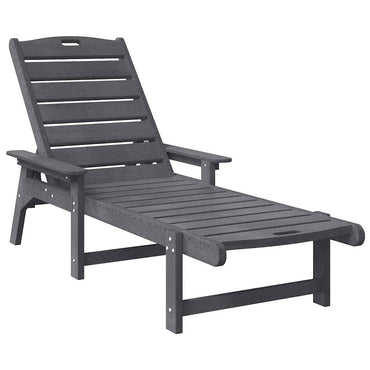 vidaXL Sonnenliege Hellgrau 195,5 x 53 x 98,5 cm HDPE