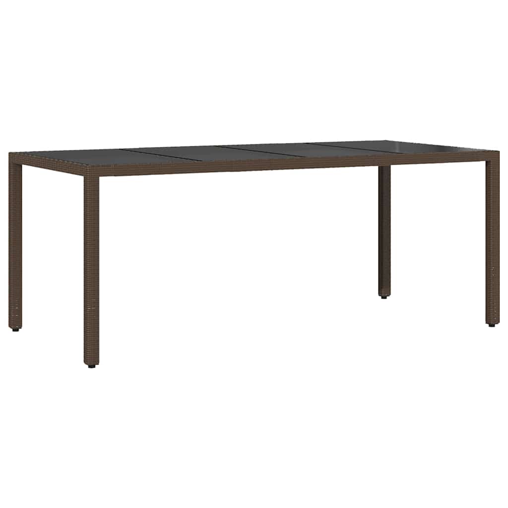 vidaXL Set de salle à manger de jardin 7 pcs Résine tressée marron