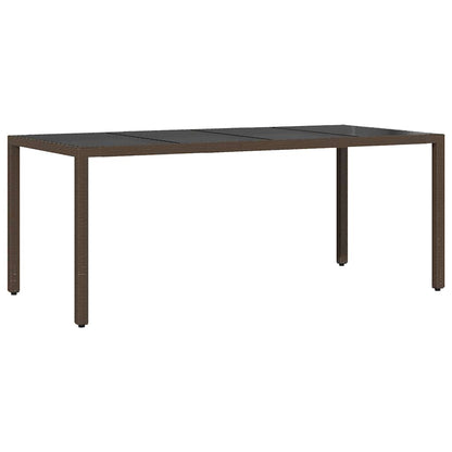 vidaXL Set de salle à manger de jardin 7 pcs Résine tressée marron