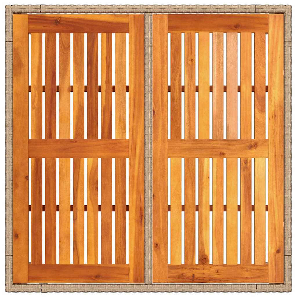 Garten Essgruppe 3 pcs Beige Poly-Rattan