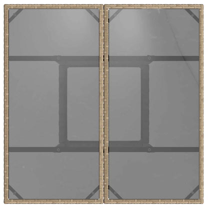 Garten Essgruppe 5 pcs Beige Poly-Rattan