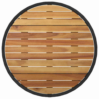 Garten Essgruppe 3 pcs Schwarz Poly-Rattan