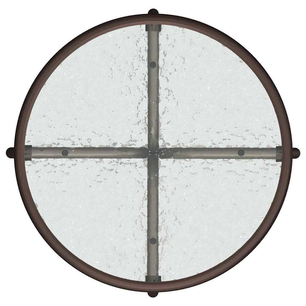 Garten Bistro Set 3 pcs Braun Stahl