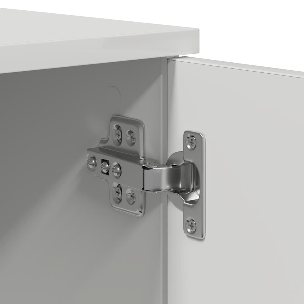 Bettrahmen mit Schubladen Weiß 80 x 200 cm Holzwerkstoff