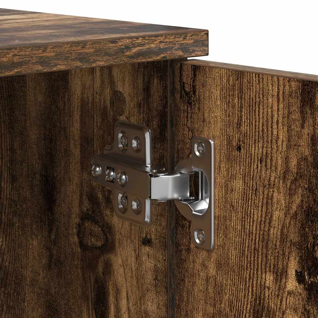 Bettrahmen Geräucherte Eiche 80 x 200 cm Holzwerkstoff