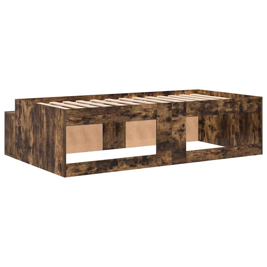 Bettrahmen Geräucherte Eiche 80 x 200 cm Holzwerkstoff