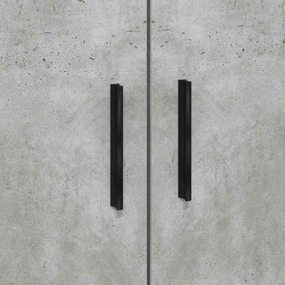 Bettrahmen mit Schubladen Beton Grau 70 x 190 cm Holzwerkstoff