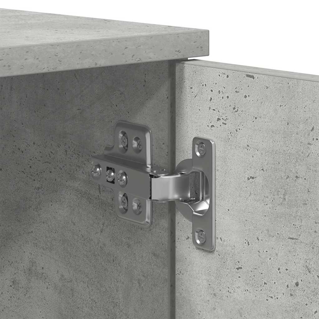 Bettrahmen mit Schubladen Beton Grau 70 x 190 cm Holzwerkstoff