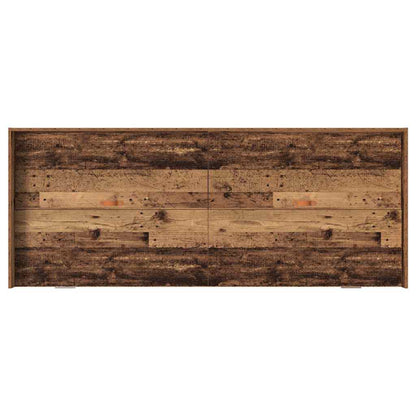 Bettrahmen mit Kopfteil Altholz 80 x 200 cm Holzwerkstoff
