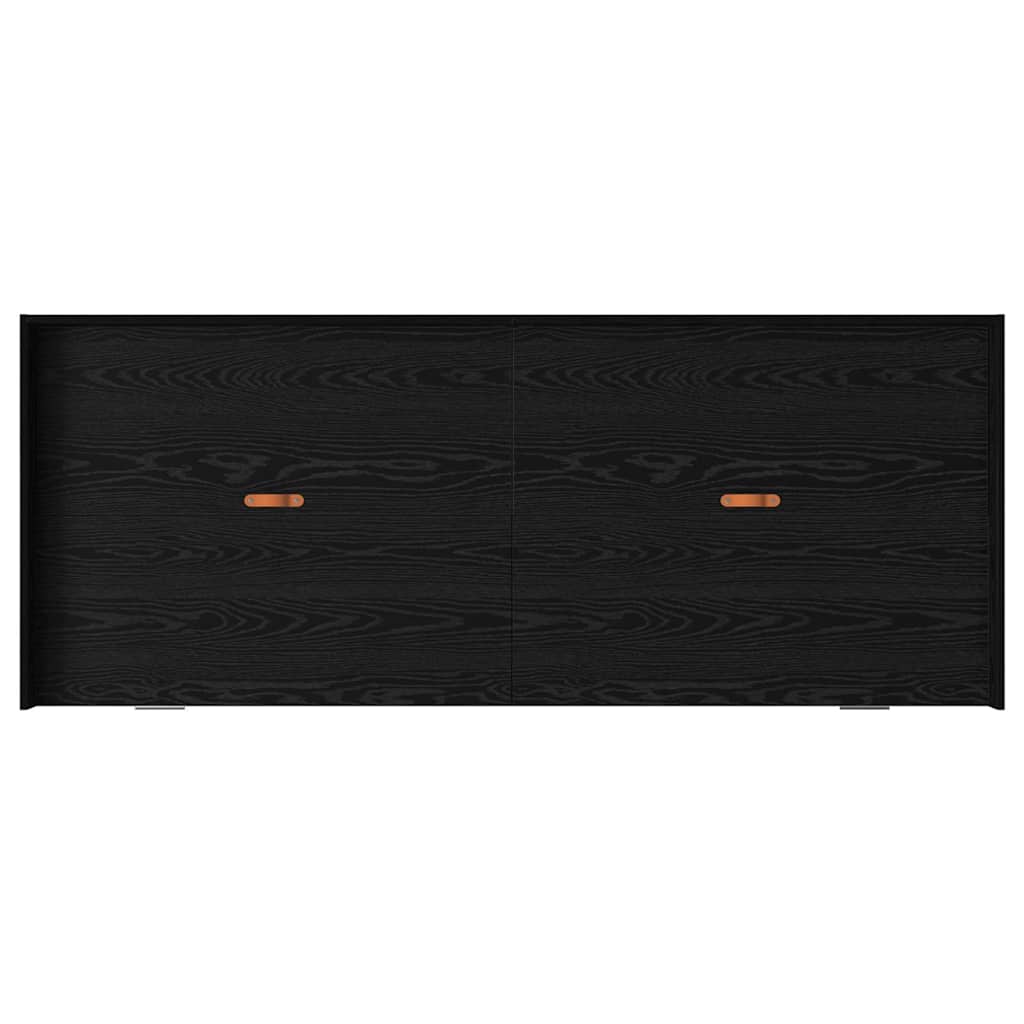 Bettrahmen Schwarz Eichen-Optik 80 x 200 cm Holzwerkstoff