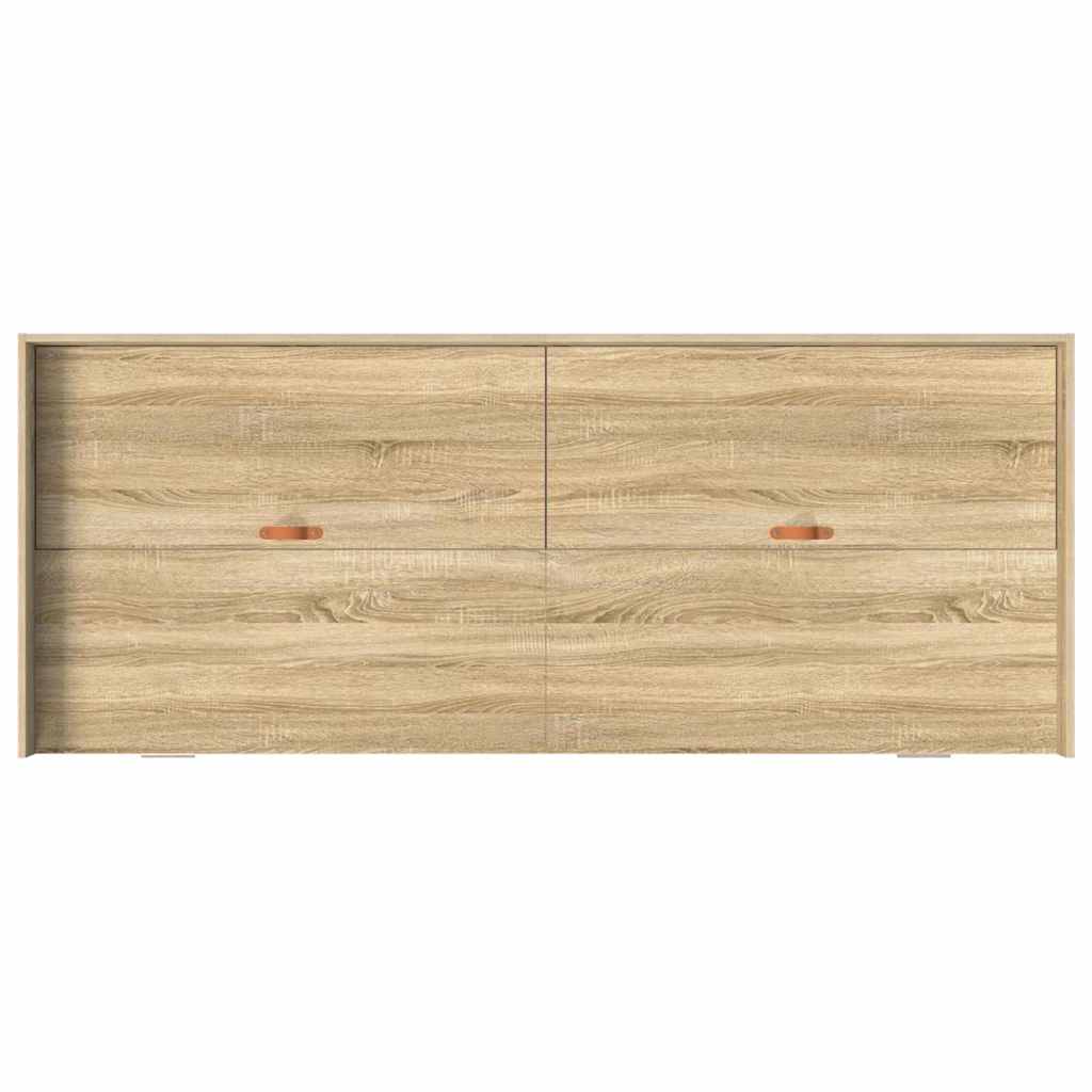 Bettrahmen mit Kopfteil Sonoma-Eiche 80 x 200 cm Holzwerkstoff