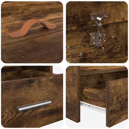 Bettrahmen Geräucherte Eiche 80 x 200 cm Holzwerkstoff