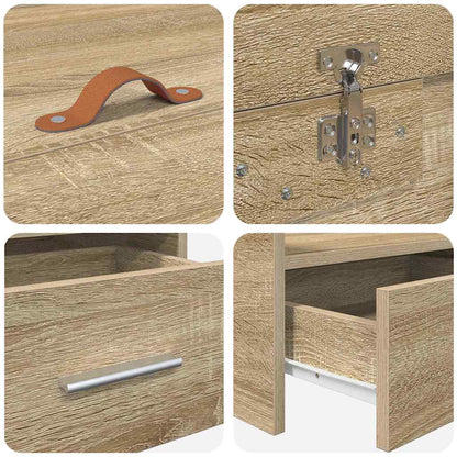 Bettrahmen mit Kopfteil Sonoma-Eiche 70 x 190 cm Holzwerkstoff