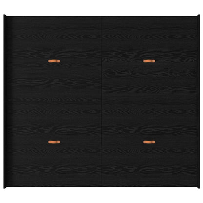 Aufbewahrungsbettgestell Schwarz Eichen-Optik 200 x 200 cm