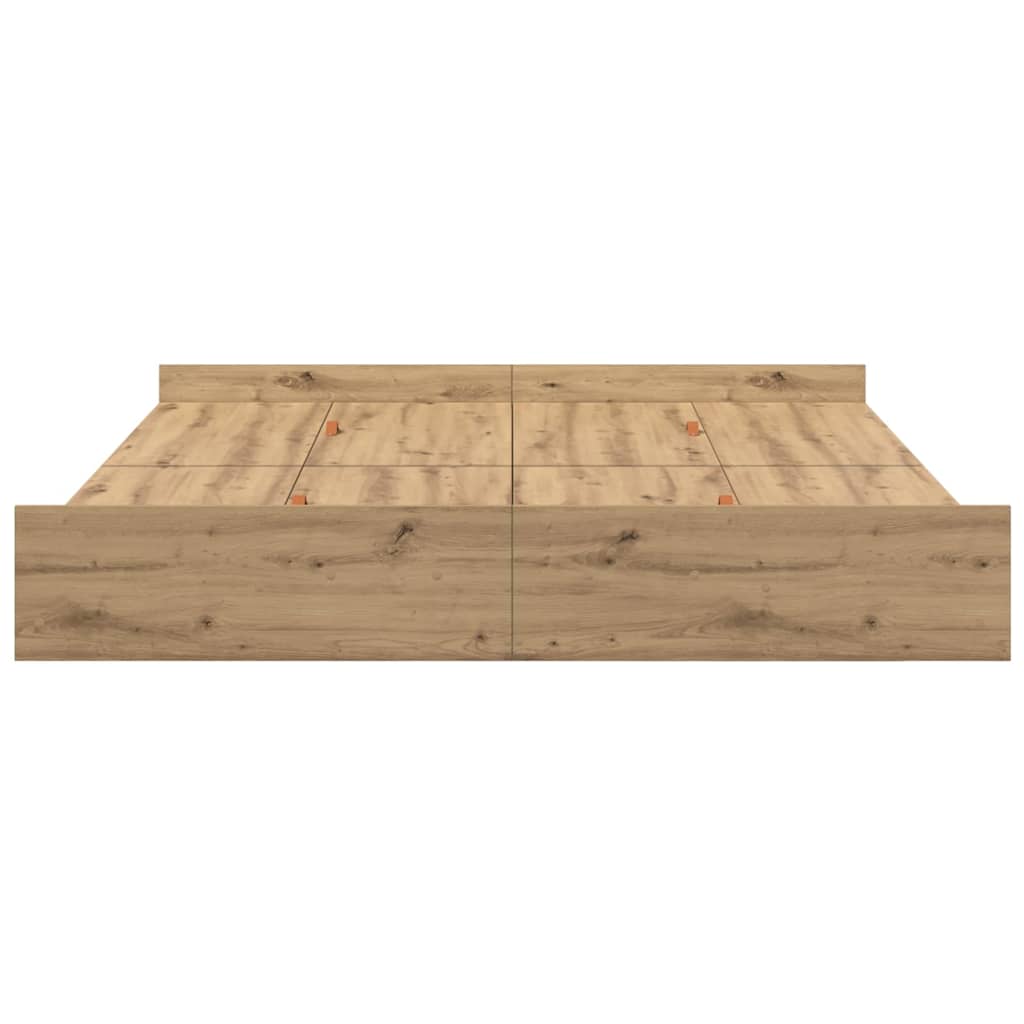 Aufbewahrungsbettgestell Artisan-Eiche 200 x 200 cm