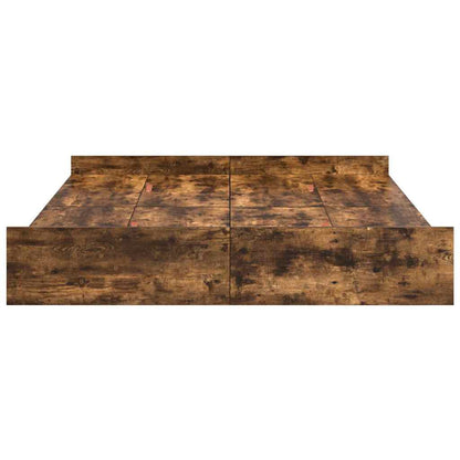 Aufbewahrungsbettgestell Geräucherte Eiche 135 x 190 cm