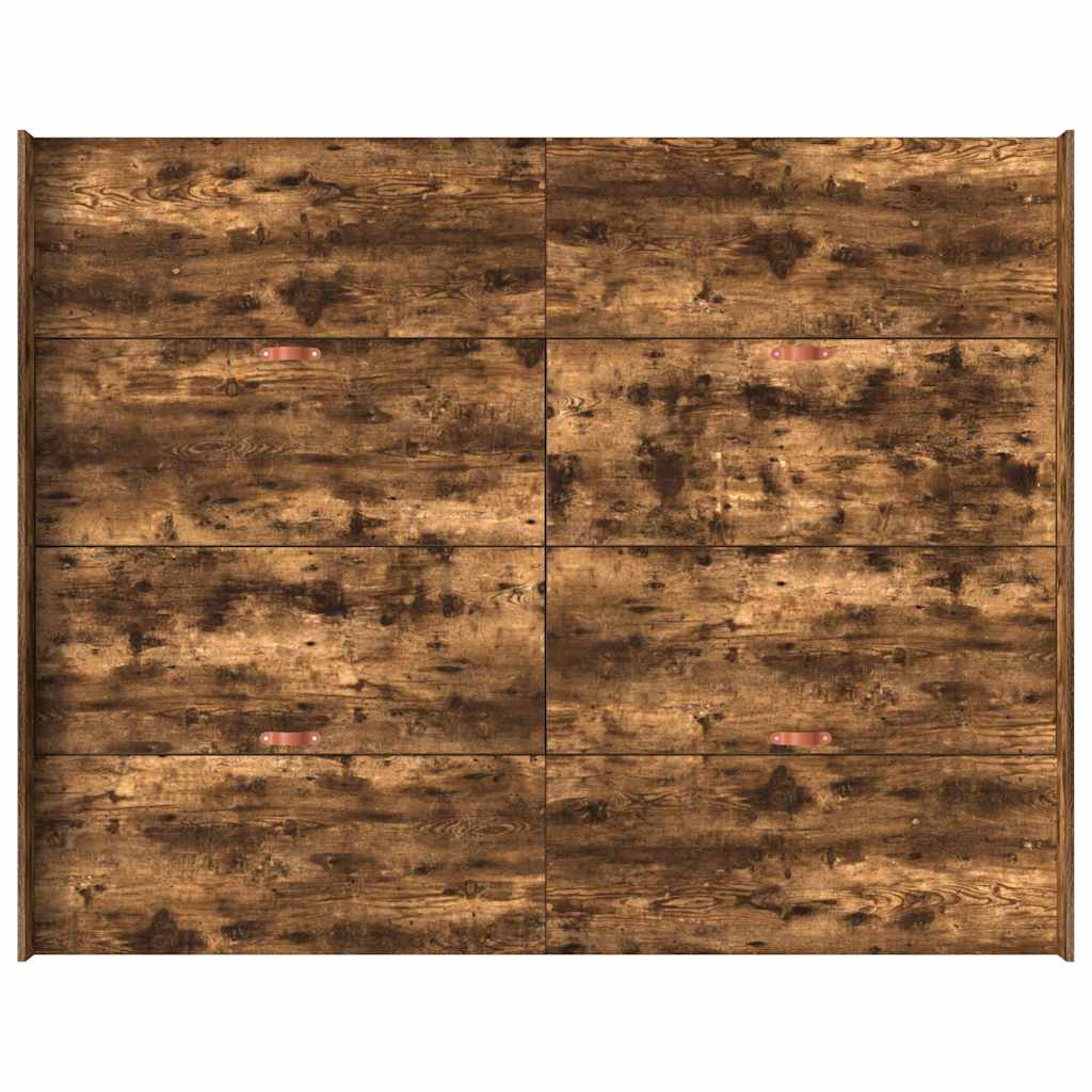 Aufbewahrungsbettgestell Geräucherte Eiche 135 x 190 cm