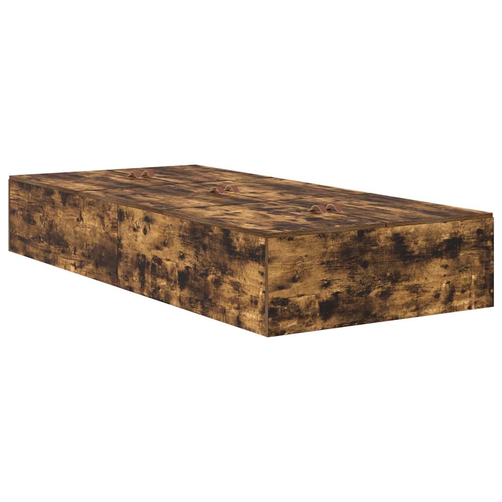 Aufbewahrungsbettgestell Geräucherte Eiche 80 x 200 cm