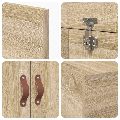 Aufbewahrungsbettgestell Sonoma-Eiche 90 x 200 cm Holzwerkstoff