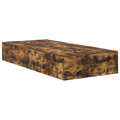 Aufbewahrungsbettgestell Geräucherte Eiche 100 x 200 cm