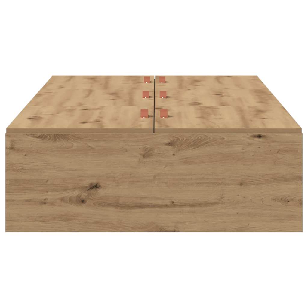 Aufbewahrungsbettgestell Artisan-Eiche 100 x 200 cm