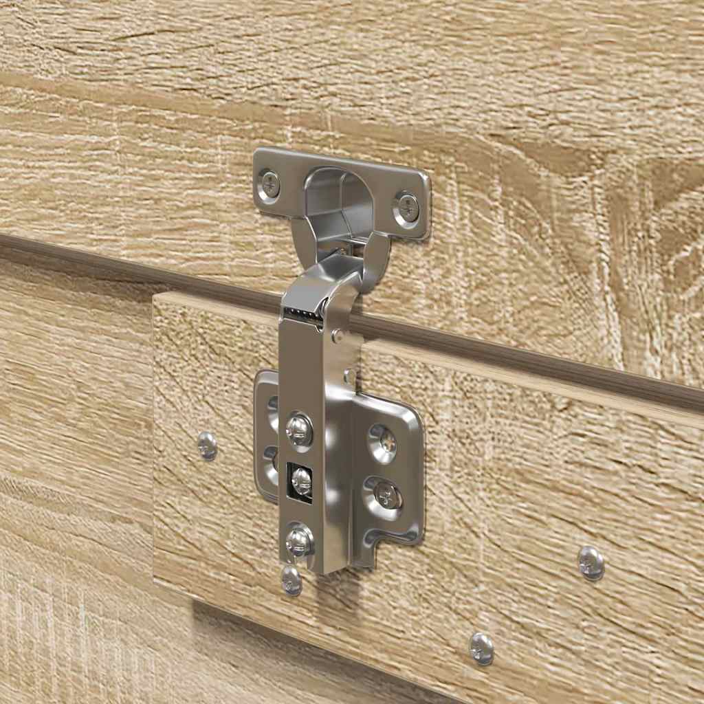 Aufbewahrungsbettgestell mit Speicher Sonoma-Eiche 160 x 200 cm