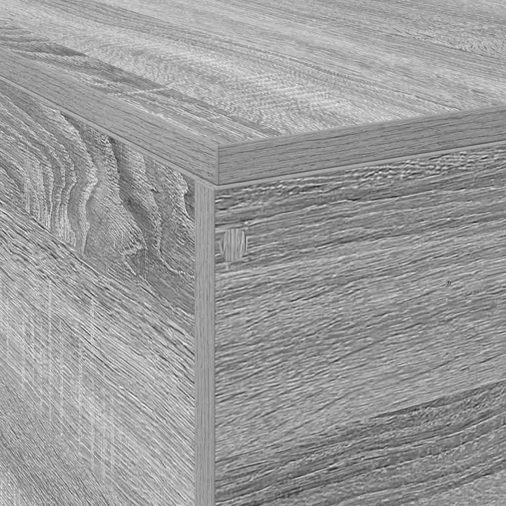 Aufbewahrungsbettgestell Graues Sonoma 180 x 200 cm