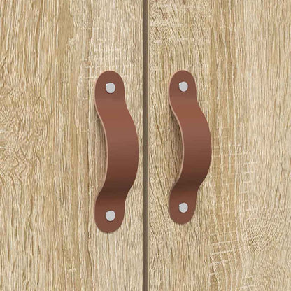 Aufbewahrungsbettgestell mit Speicher Sonoma-Eiche 140 x 190 cm